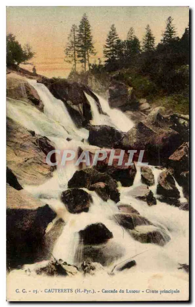 Cauterets (H.-Pyr.) — Cachoeira do Lutour — Cachoeira principal — C.C. - 15 - Frente