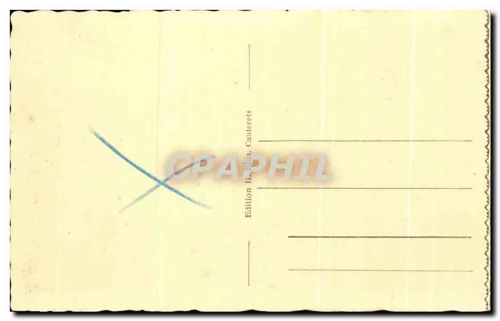 Cauterets - Allgemeine Ansicht vom Forme de la Reine Hortense — Edition H. Bux, Cauterets, Nr. 4 - Rückseite