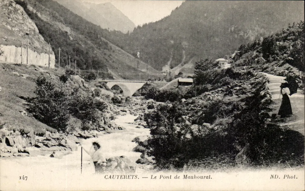 Cauterets — De Brug van Mauhourat — ND. Fot. - Voorkant