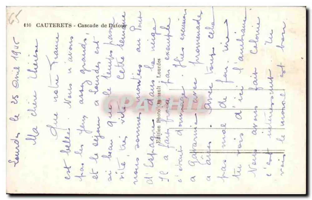 कॉटेरेट्स - डूफॉर के जलप्रपात - फोटो गौर्नॉल्ट के संस्करण, संख्या 410 - पीछे
