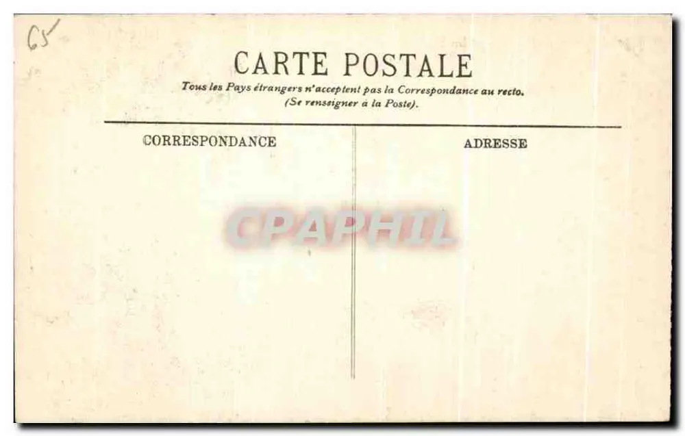 Umgebung von Cauterets — Wasserfälle des Pont d'Espagne — LL, n° 107 - Rückseite