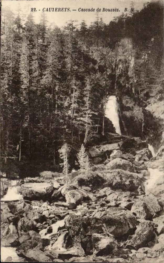 Cauierets — Wasserfall Boussès — B.R. - Vorderseite