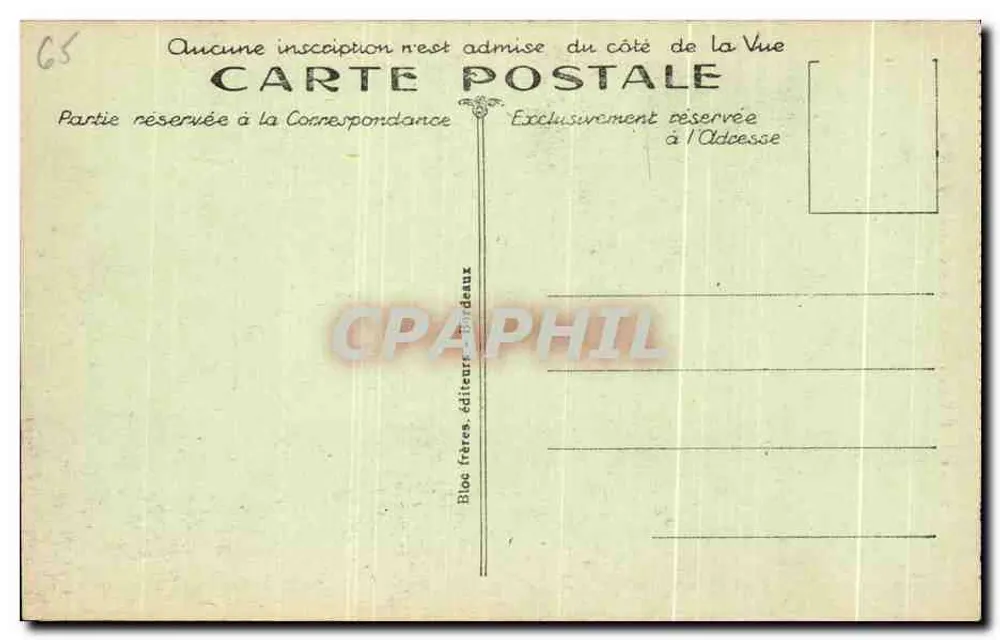 Cauierets — Wasserfall Boussès — B.R. - Rückseite