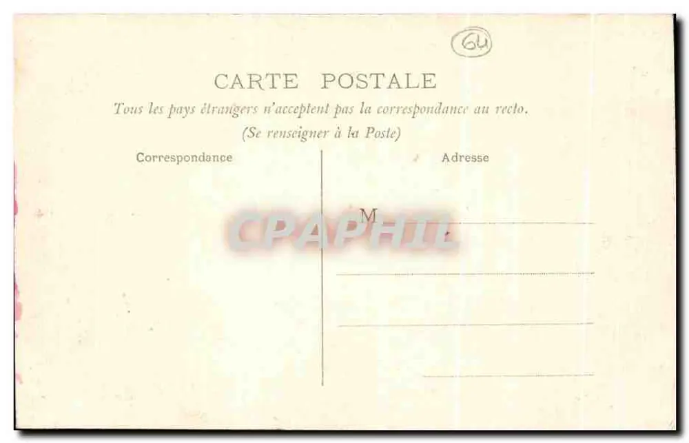 Biarritz — Efeito de Ondas (Velha Dique) — PP. n°116 - Verso