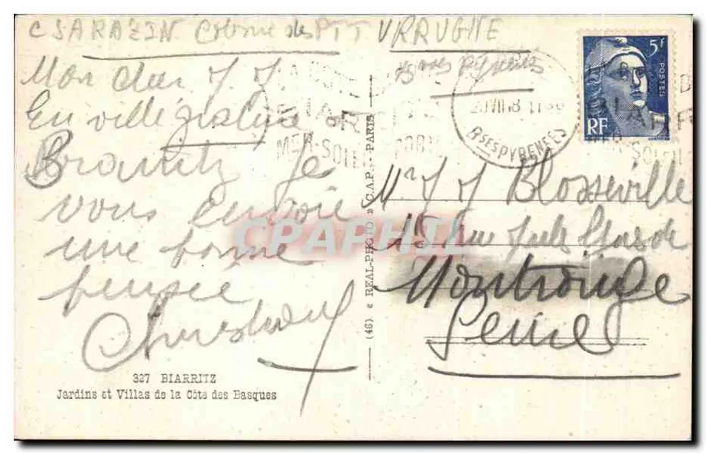 Biarritz — Gärten und Villen der Basque-Küste — Verlag Cap - Rückseite