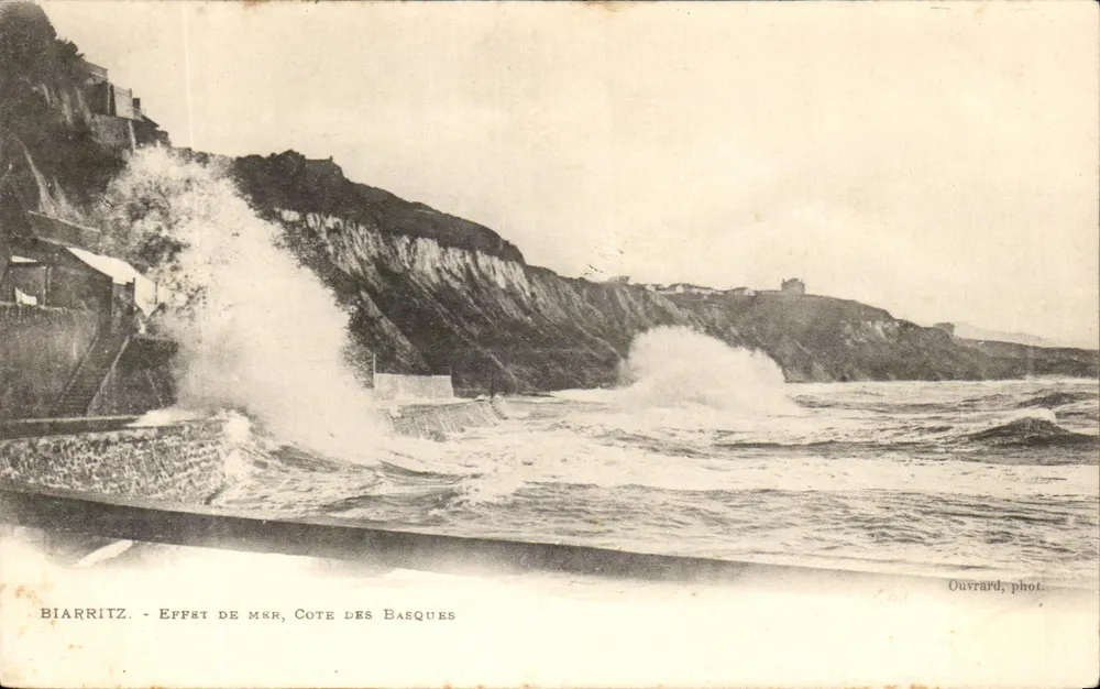Biarritz - Efeito do mar, Costa dos Bascos — Ouvrard, fot. - Frente