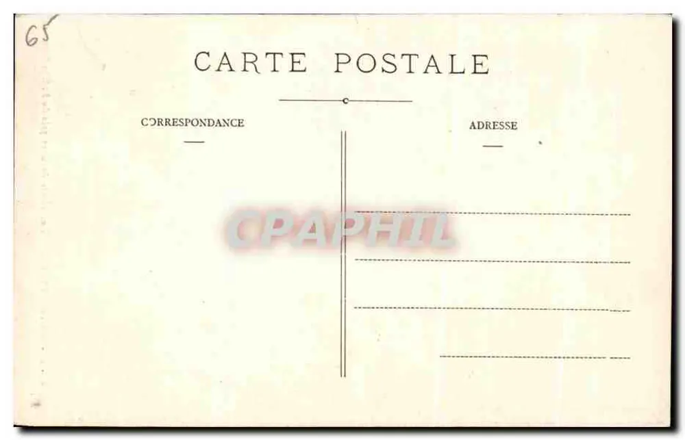 Cauterets (H.P.) - Ein Wasserfall des Gave nahe Petit St-Sauveur — C.C. - 21 - Rückseite
