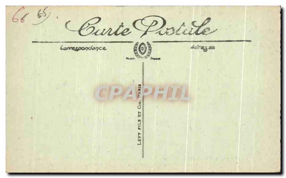 Cauterets — Route du Pont d'Espagne, Cascade du Pas de l'Ours, alt. 1.350 m — Lévy Fils et Cie, Paris - Rückseite