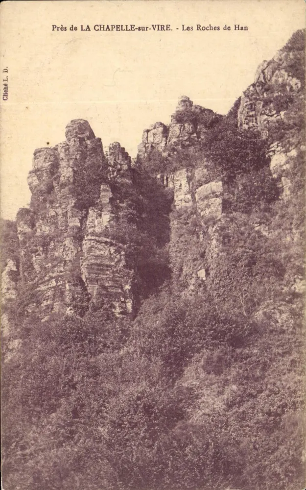 Nahe LA CHAPELLE-sur-VIRE - Die Roches de Han — Chabé L. D. - Vorderseite