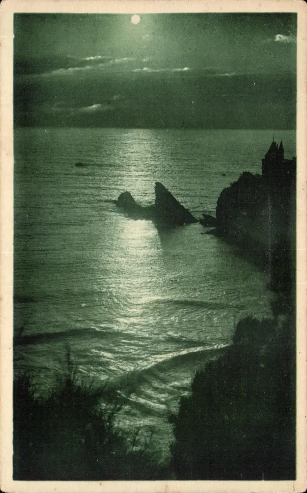 Biarritz — Contra-luz na Costa dos Bascos — Bloc frères, Bordeaux - Frente