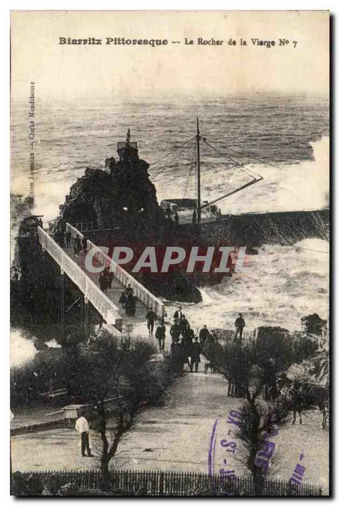 Biarritz Pittoresque — Der Felsen von Viarige Nr. 7 — Edition Lavalan — Cliché Maudboure - Vorderseite