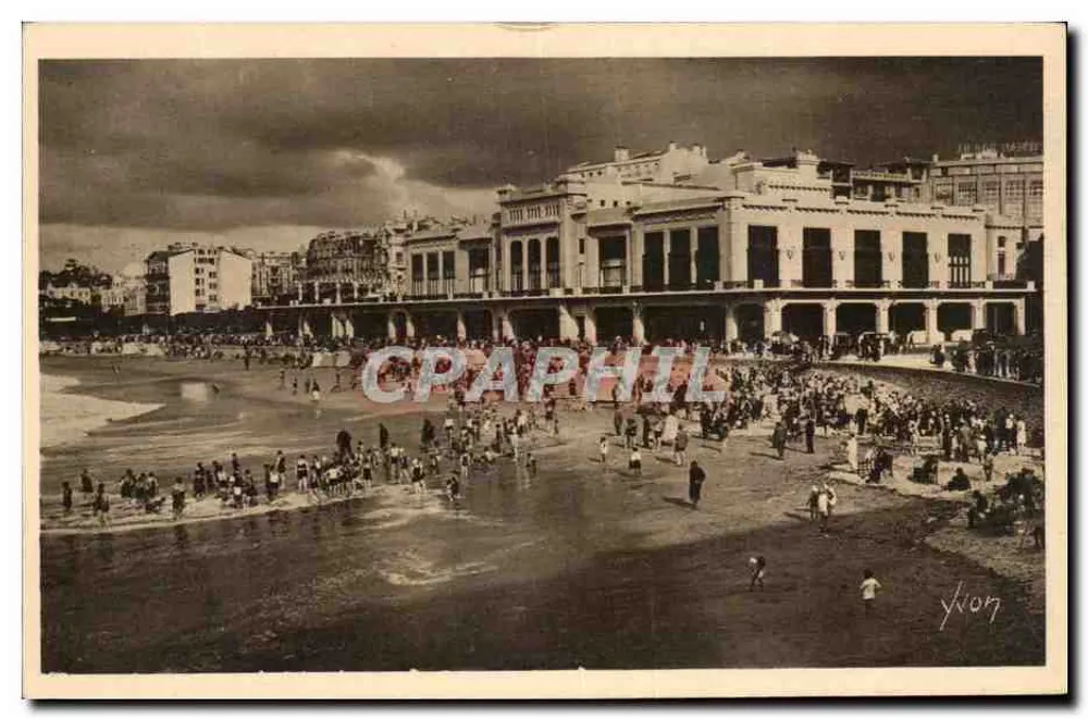 Biarritz — Das Casino und die Grande Plage — Les Éditions d'Art YVON, Paris - Vorderseite