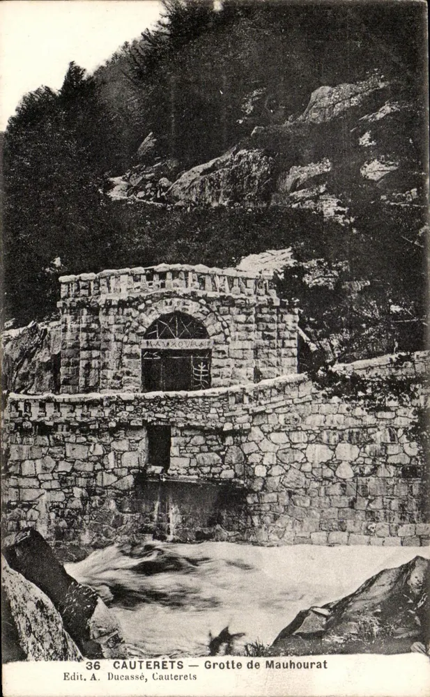 Cauterets — Gruta de Mauhourat — Edit. A. Ducassé, Cauterets - Frente