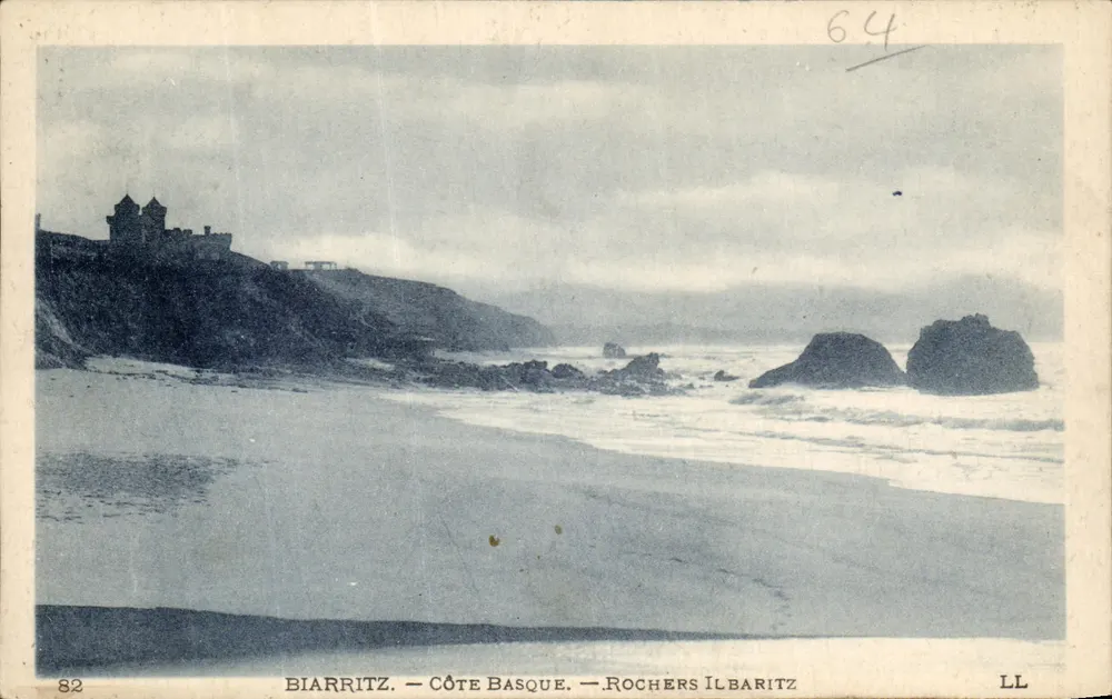 Biarritz — Costa Basca — Rochas Ilbaritz — LL - Frente