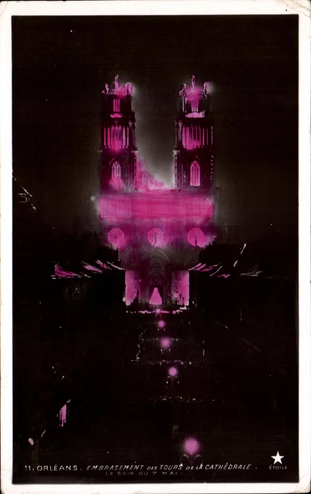 Orléans — Brandung der Turmspitzen der Kathedrale — Étoile, n°11 - Vorderseite