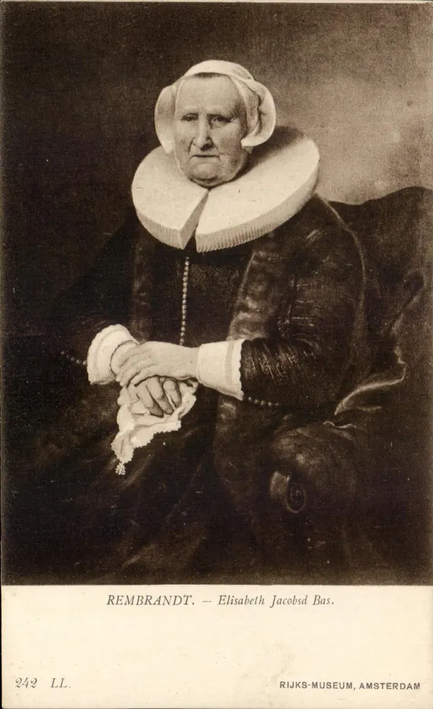Porträt von Elisabeth Jacobsd Bas — Rembrandt — Rijksmuseum Amsterdam — n° 242 LL - Vorderseite