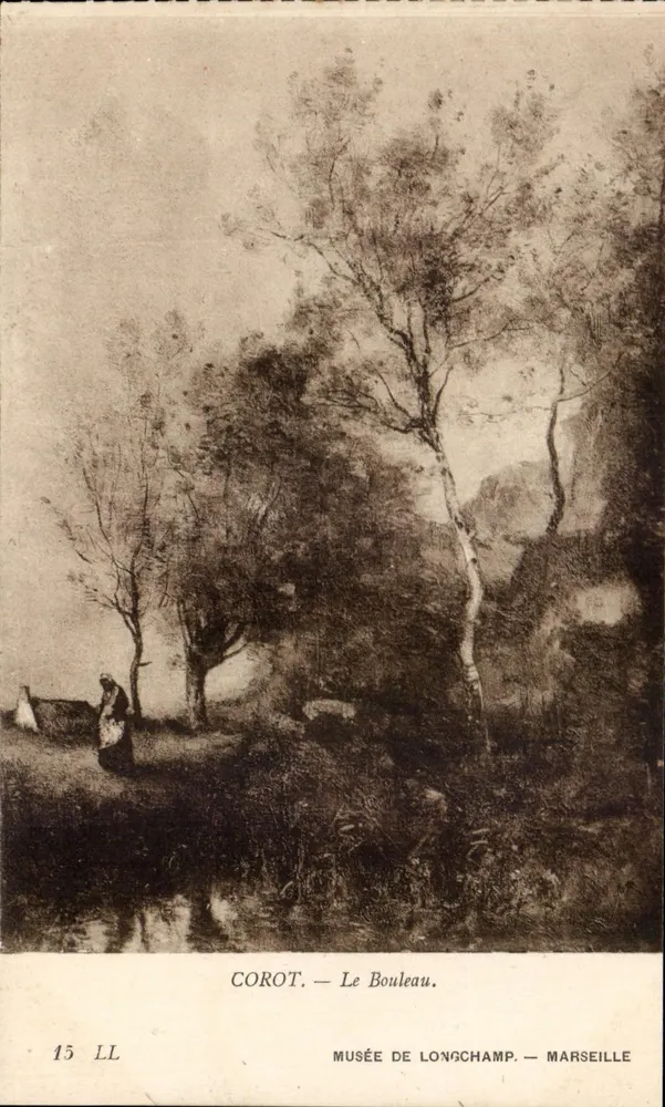 Corot — Il Betulla — Musée de Longchamp — Marsiglia - Recto