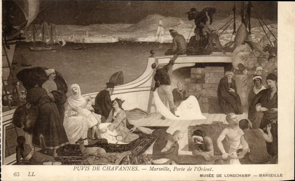 Marseille, Porte de l'Orient — Werk von Puvis de Chavannes — Musée de Longchamp, Marseille - Vorderseite