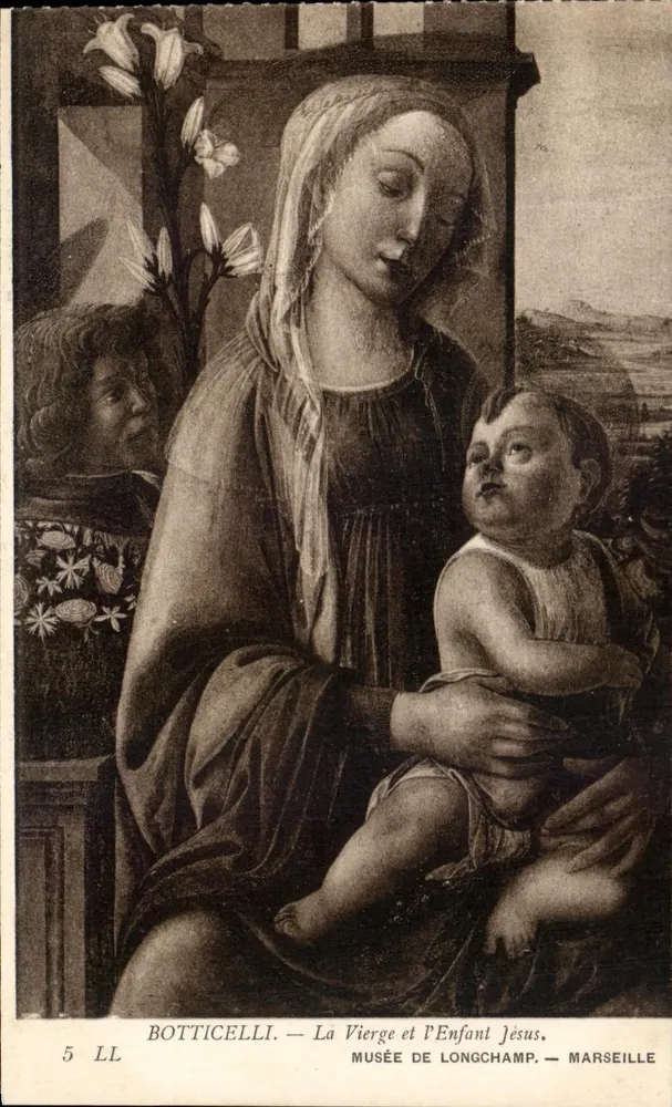 Die Jungfrau und das Kind Jesus — Botticelli — Museum Longchamp — Marseille - Vorderseite