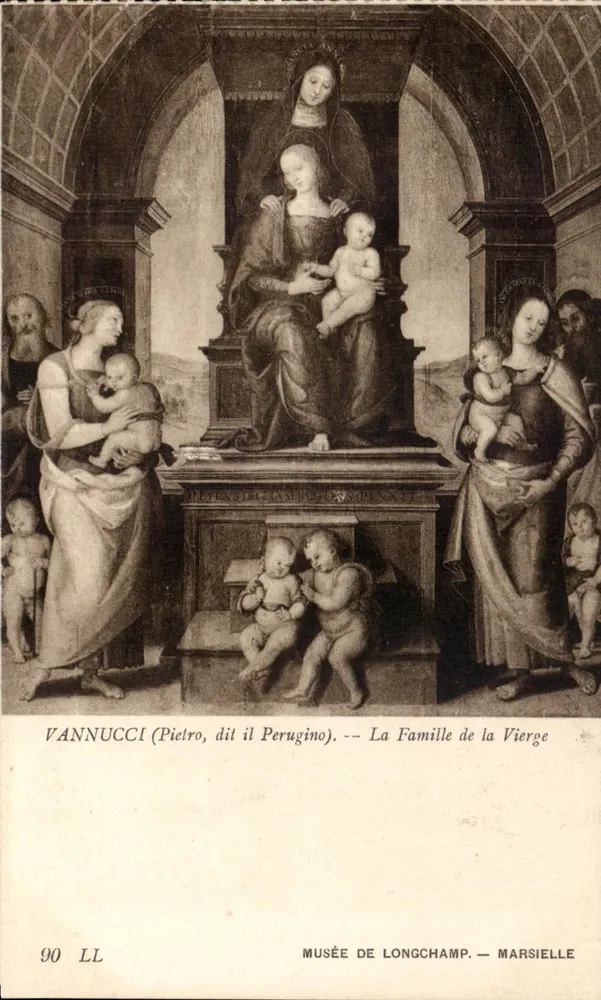 Die Familie der Jungfrau — Pietro Perugino — Musée de Longchamp, Marseille - Vorderseite