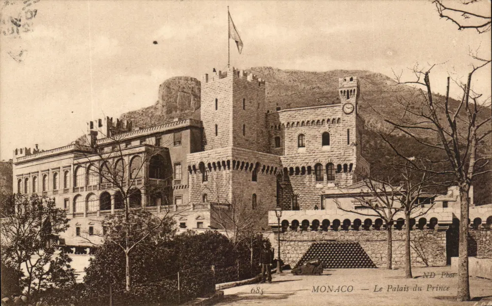 Monaco — O Palácio do Príncipe — ND Phot - Frente