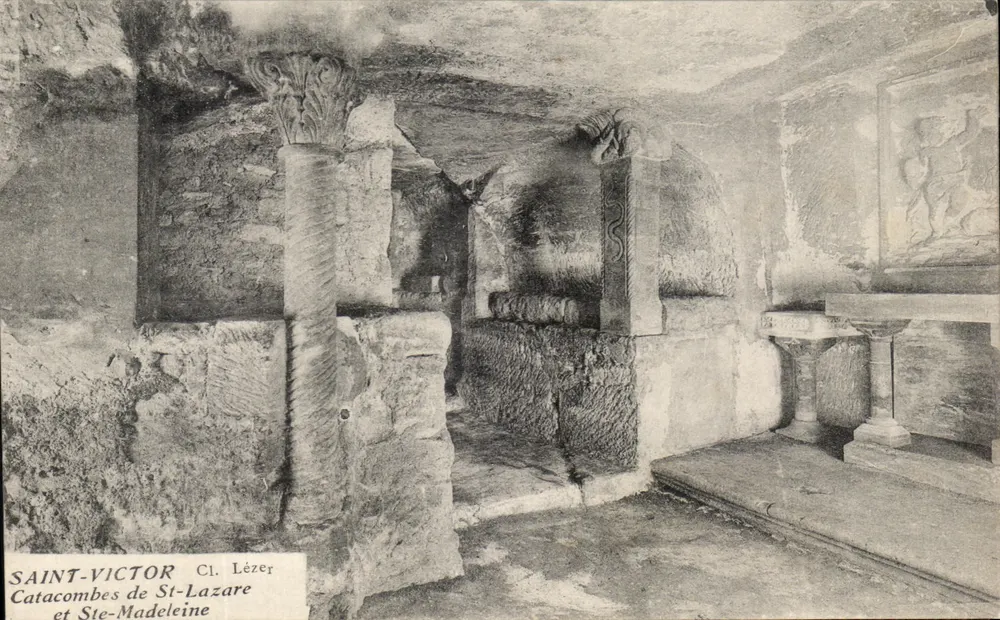Saint-Victor — Katakomben von St-Lazare und Ste-Madeleine — Cl. Lézer - Vorderseite