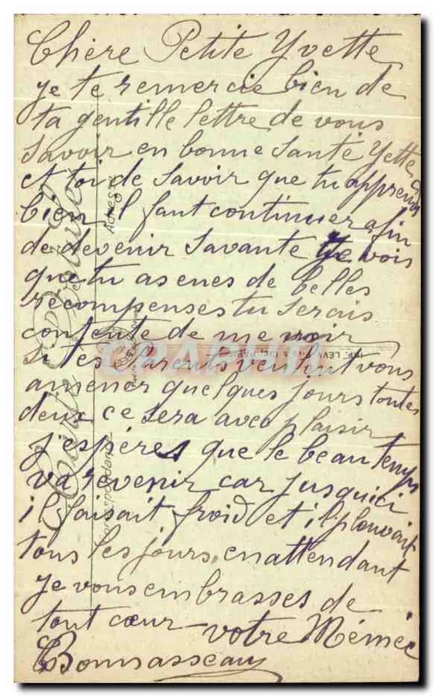 Nemours — Uma rua sobre o Loing — LL. — N° 58 - Verso