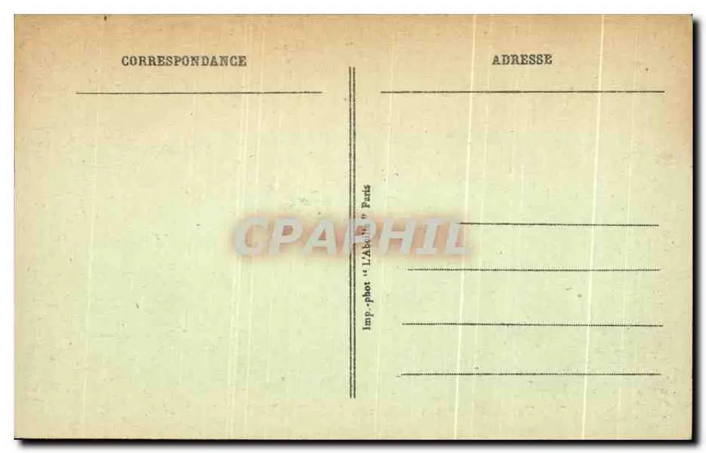 Ansicht des Schlosses und der Brücke von Saint-Cloud im 17. Jahrhundert — Nr. 74 — Verlag L'Abolli, Paris - Rückseite