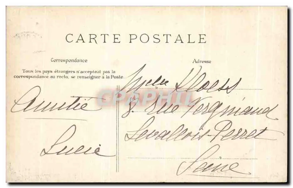 Sainte-Adresse — Boulevard Félix-Faure — editor desconhecido, n° 50 - Verso
