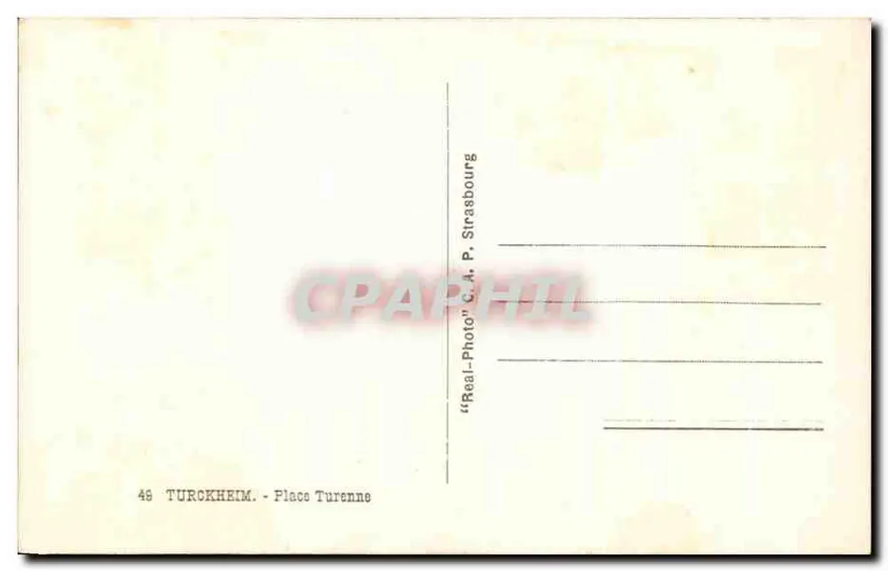 Turckheim — Piazza Turenne — C.A. Photo Strasbourg - Verso