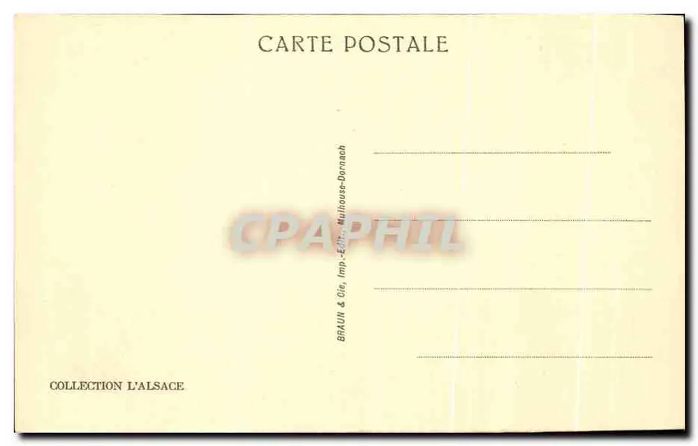 Ammerschwihr — Die Fontäne und die Kirche — Sammlung L'Alsace, Nr. 455 - Rückseite