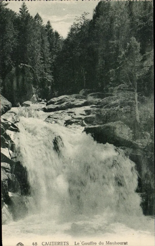 Cauterets — El Abismo del Mauhourat — editor no identificado, n° 48 - Anverso