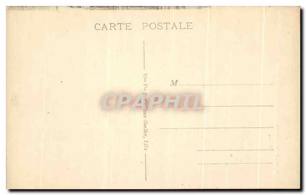 Lille - Palácio de Justiça (Fachada) — E.C. — n° 57 - Verso