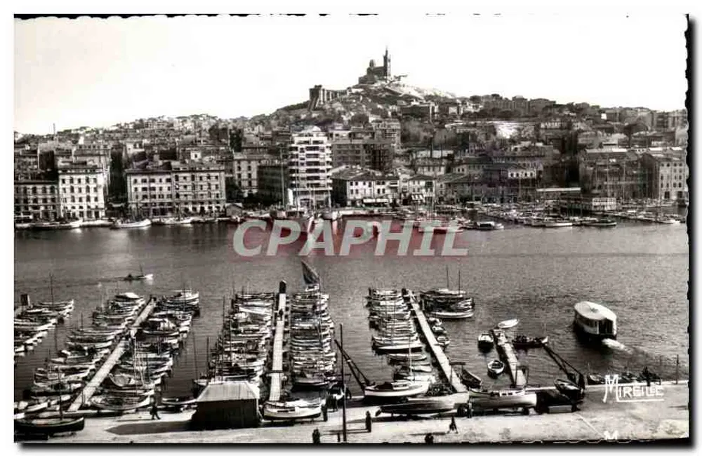 Der alte Hafen und der Norden der Garde — Marseille — Ausgabe 'Mirelle' - Vorderseite