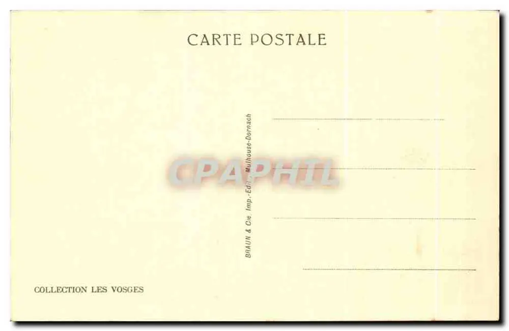 Die Grünkathedrale — pittoresche Vosges — Serie 5226c, veröffentlicht von Braun & Cie, Mulhouse-Dornach - Rückseite