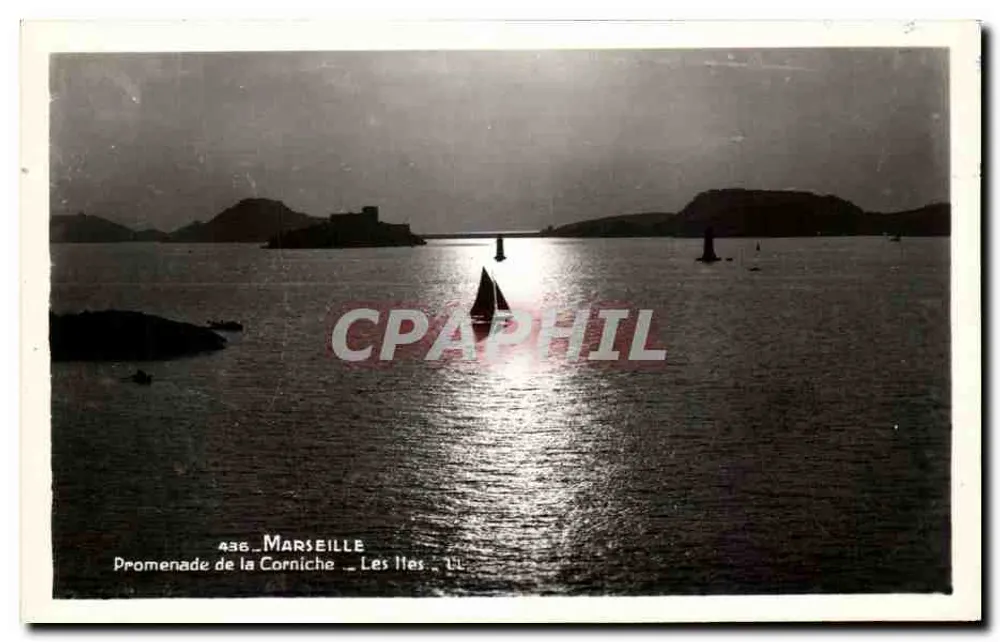 Passeio da Corniche — Ilhas — Marselha — n°436 - Frente