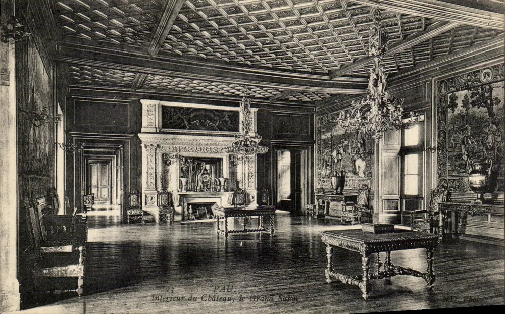 Pau — Innenansicht des Schlosses, der Große Salon — ND. PRÉ. - Vorderseite
