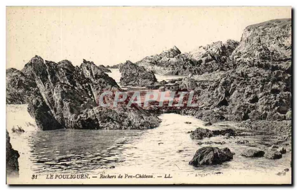 Le Pouliguen — Felsen von Pen-Château — LL - Vorderseite