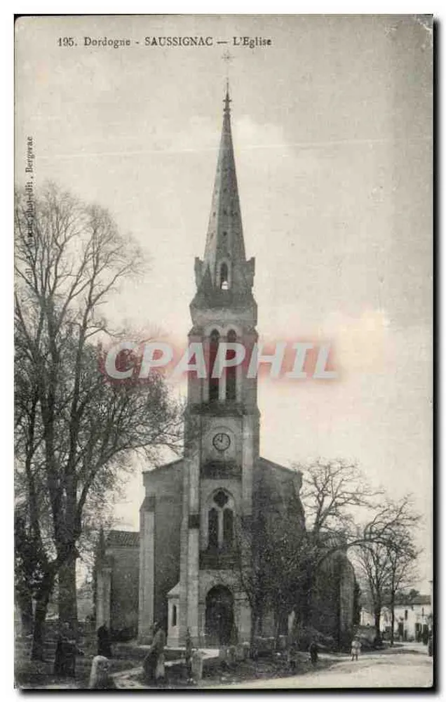 Saussignac — A Igreja — Bergerac, Bergerac - Frente