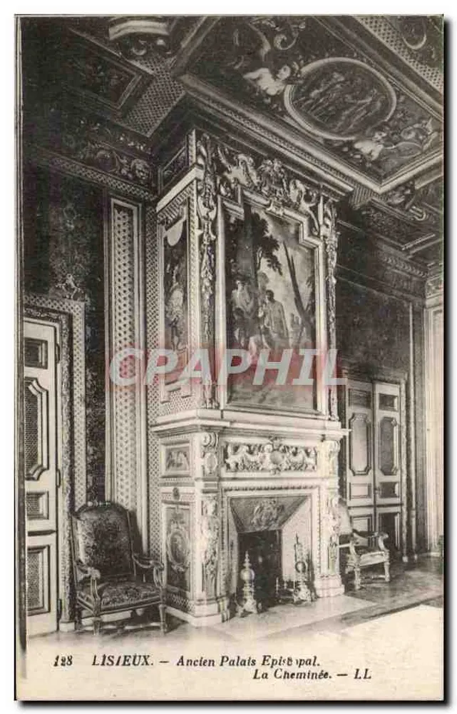 Lisieux — Ehemaliges Episkopale Palais. Der Kamin — L.L. n°188 - Vorderseite