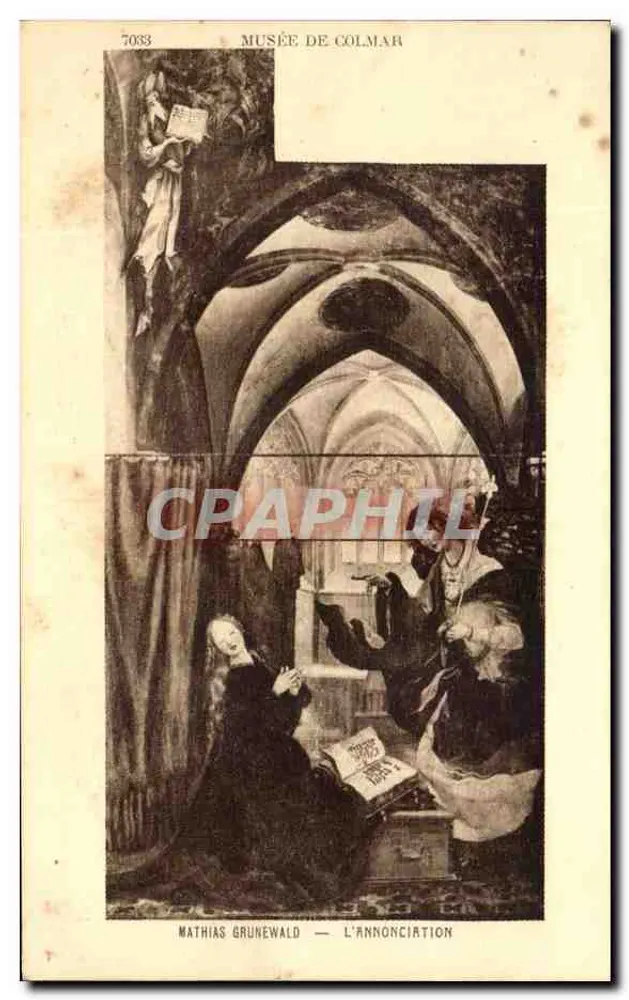 Museu de Colmar — Mathias Grunewald — A Anunciação - Frente
