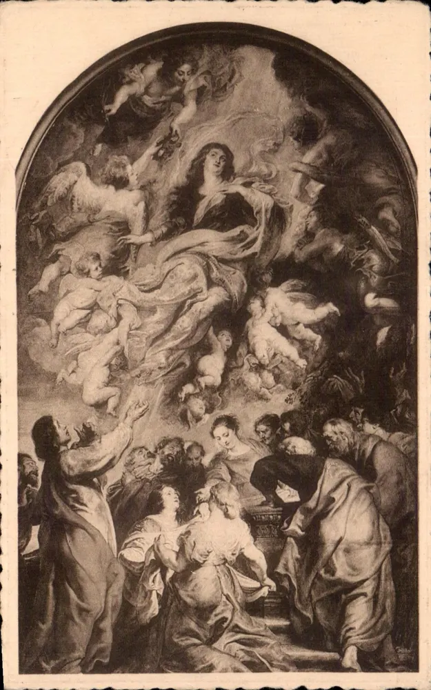 A Assunção da Virgem — obra de Rubens — editada por Eru. Thill, Bruxelas - Frente