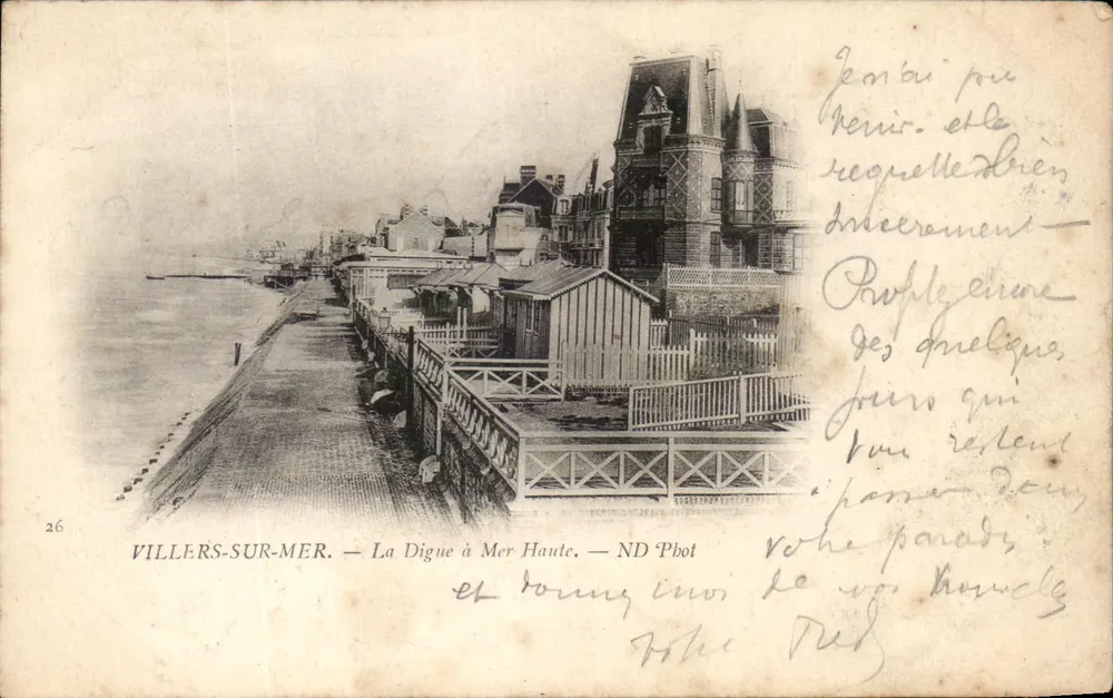 Villers-sur-Mer — Die Digue bei Ebbe — ND Phot - Vorderseite