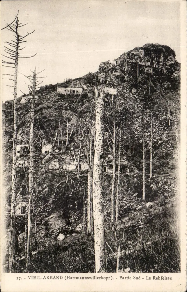 VIEIL-ARMAND (Hartmannswillerkopf) — Südteil — Le Rehfelsen — Cantine du Vieil-Armand - Vorderseite