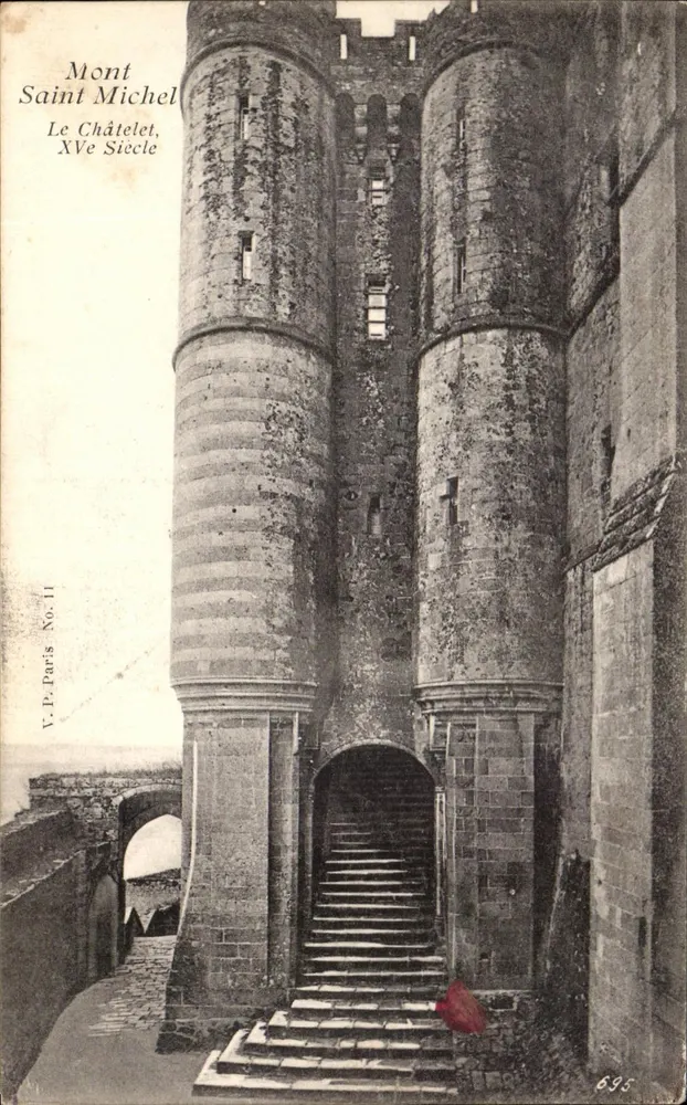 Monte Santo Michel — O Châtelet, Século XV — V.P. Paris No. 11 - Frente