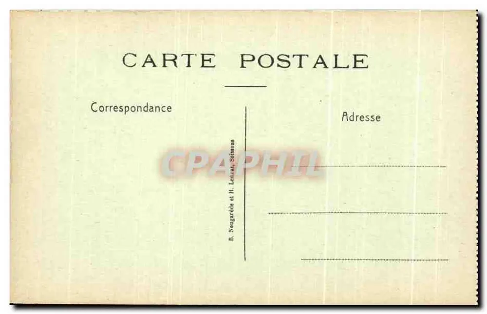 Chemin des Dames — CRAONNE Straße — R. Rougarded et H. Lesuet-Solmona - Rückseite