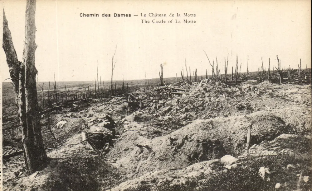 Chemin des Dames — Schloss La Motte — Verlag Norgrove & H. Lencz, Salle - Vorderseite