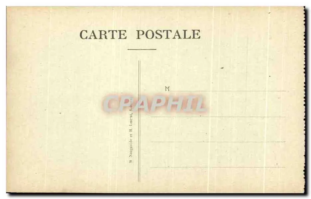 Chemin des Dames — Schloss La Motte — Verlag Norgrove & H. Lencz, Salle - Rückseite
