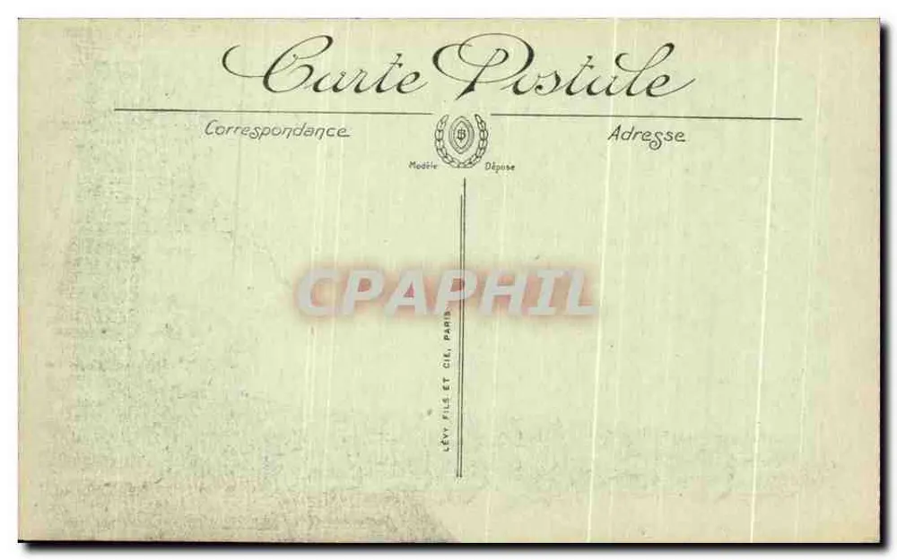 Arras — Innenraum der Kirche Saint-Jean-Baptiste nach Zerstörung — Edition Lormand Benoît - Rückseite