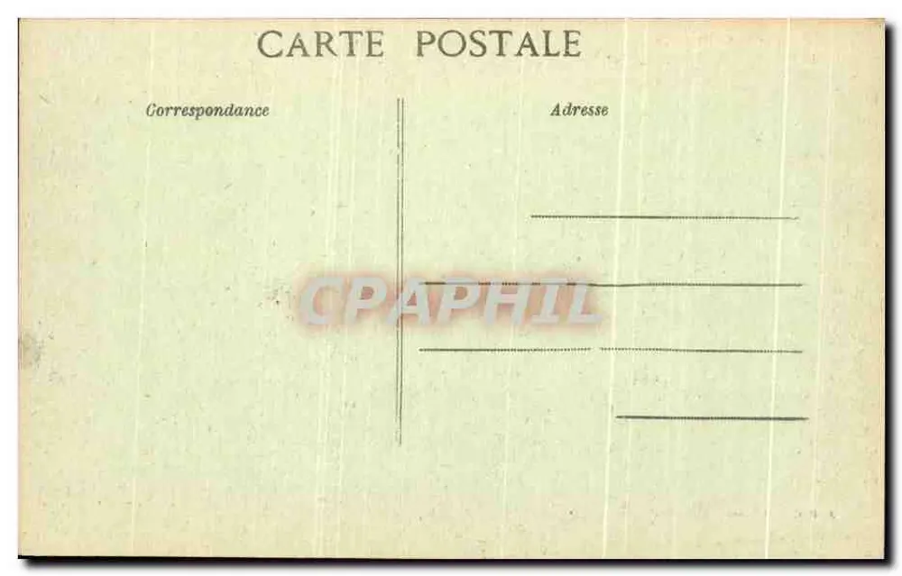 Reims em 1919 — O Mercado Coberto destruído — A. B. C. Depositada - Verso